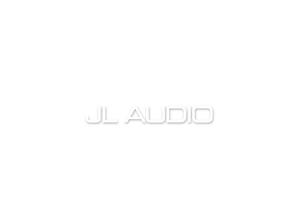 JL Audio - Klistremerke (stort) Hvit frontrute merke 70x10cm